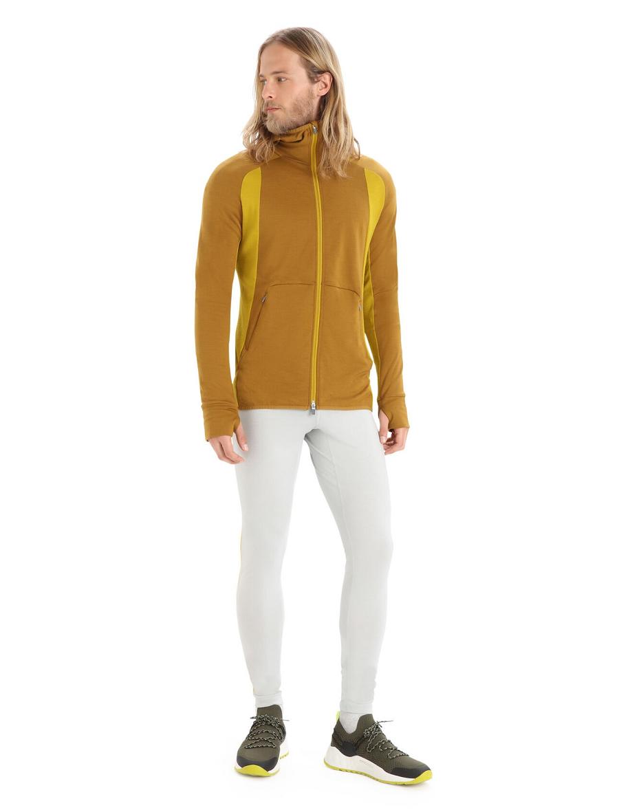 Icebreaker Merino 200 Sonebula Thermal Férfi Leggings Arany | HU 1127UZGT